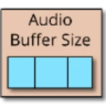 audio buffer size android application logo